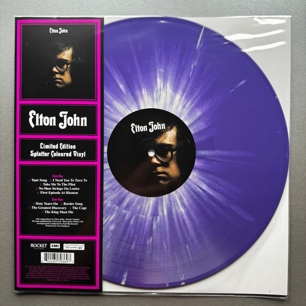 Elton John - Elton John [Limited Edition, 180 Gram] (PURPLE SPLATTER VINYL) | Mint (M) Mint (M)
