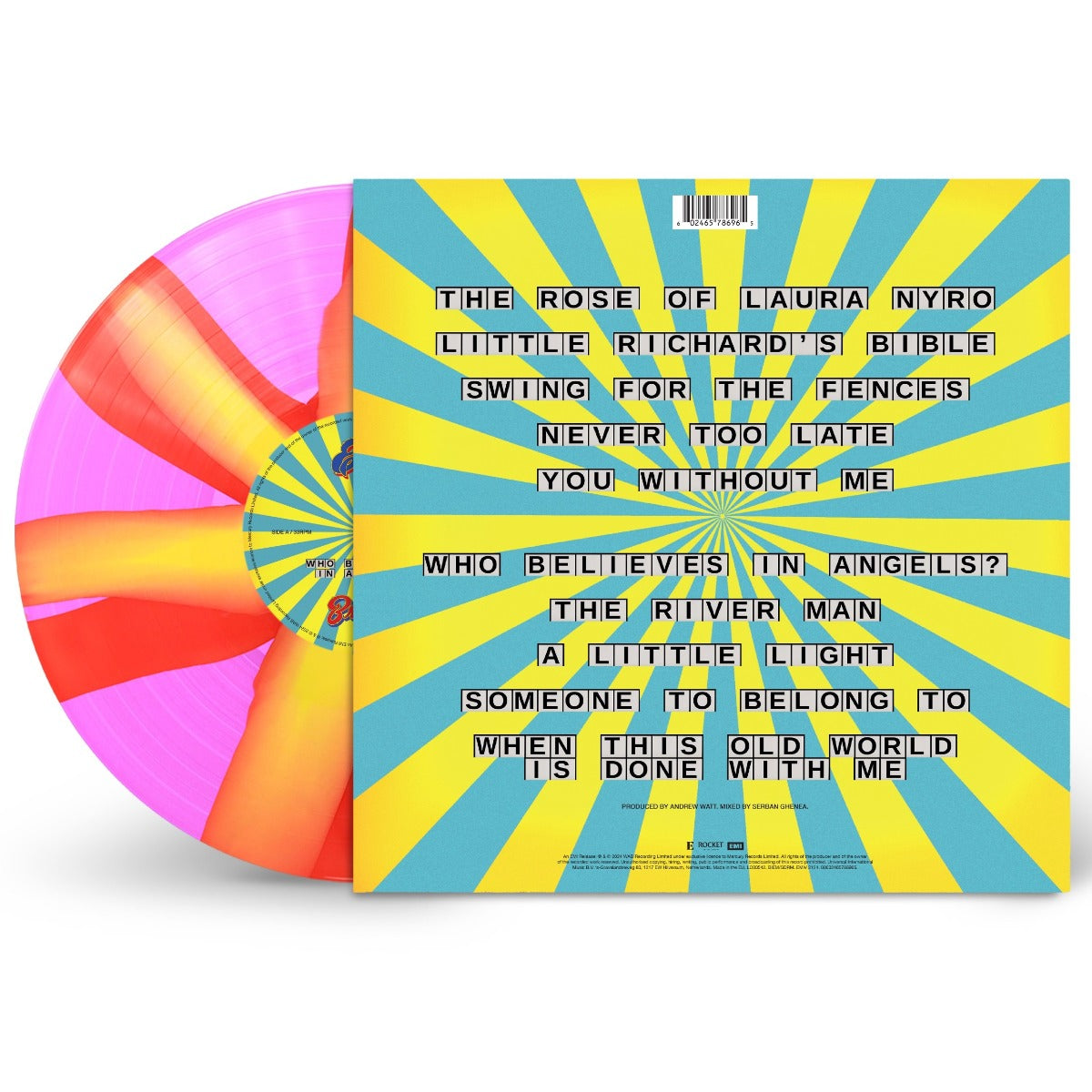 Elton John & Brandi Carlile - Who Believes In Angels? (IEX: PINK & ORANGE SPIRAL VINYL) | Mint (M) Mint (M)