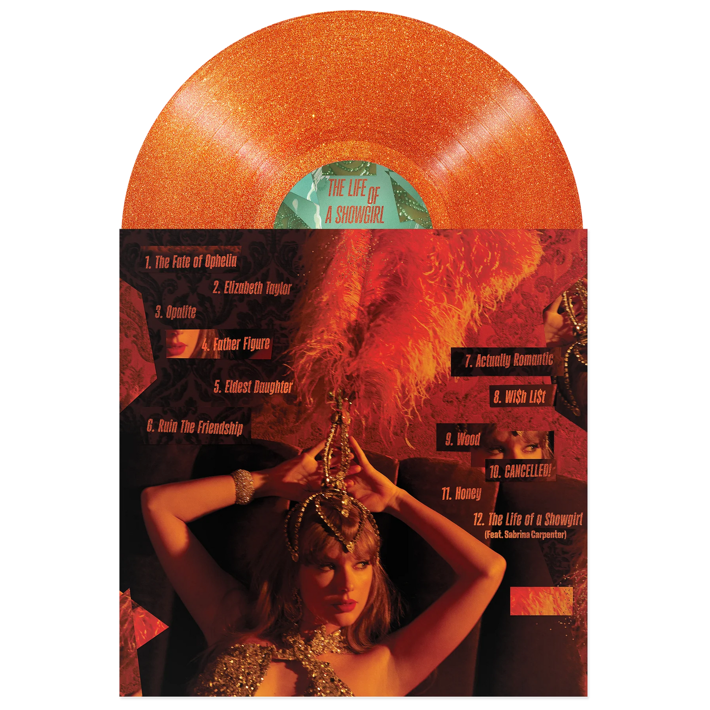 Taylor Swift - The Life of a Showgirl (Orange Glitter Vinyl) | Mint (M) Mint (M)