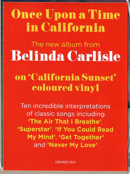 Belinda Carlisle - Once Upon A Time In California (Orange & Yellow Swirl 'California Sunset' Vinyl) | Mint (M) Mint (M)