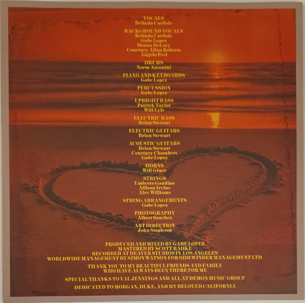 Belinda Carlisle - Once Upon A Time In California (Orange & Yellow Swirl 'California Sunset' Vinyl) | Mint (M) Mint (M)