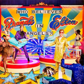 Elton John & Brandi Carlile - Who Believes In Angels? (IEX: PINK & ORANGE SPIRAL VINYL) | Mint (M) Mint (M)