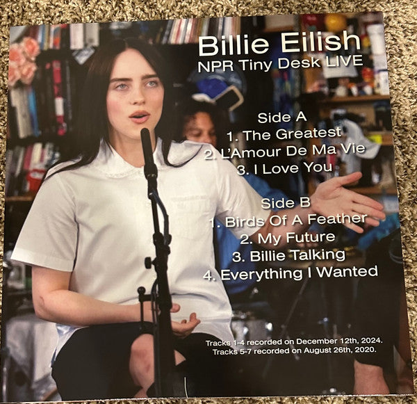 Billie Eilish - Billie Eilish NPR Tiny Desk LIVE (PROMO VINYL) | Mint (M) Mint (M)