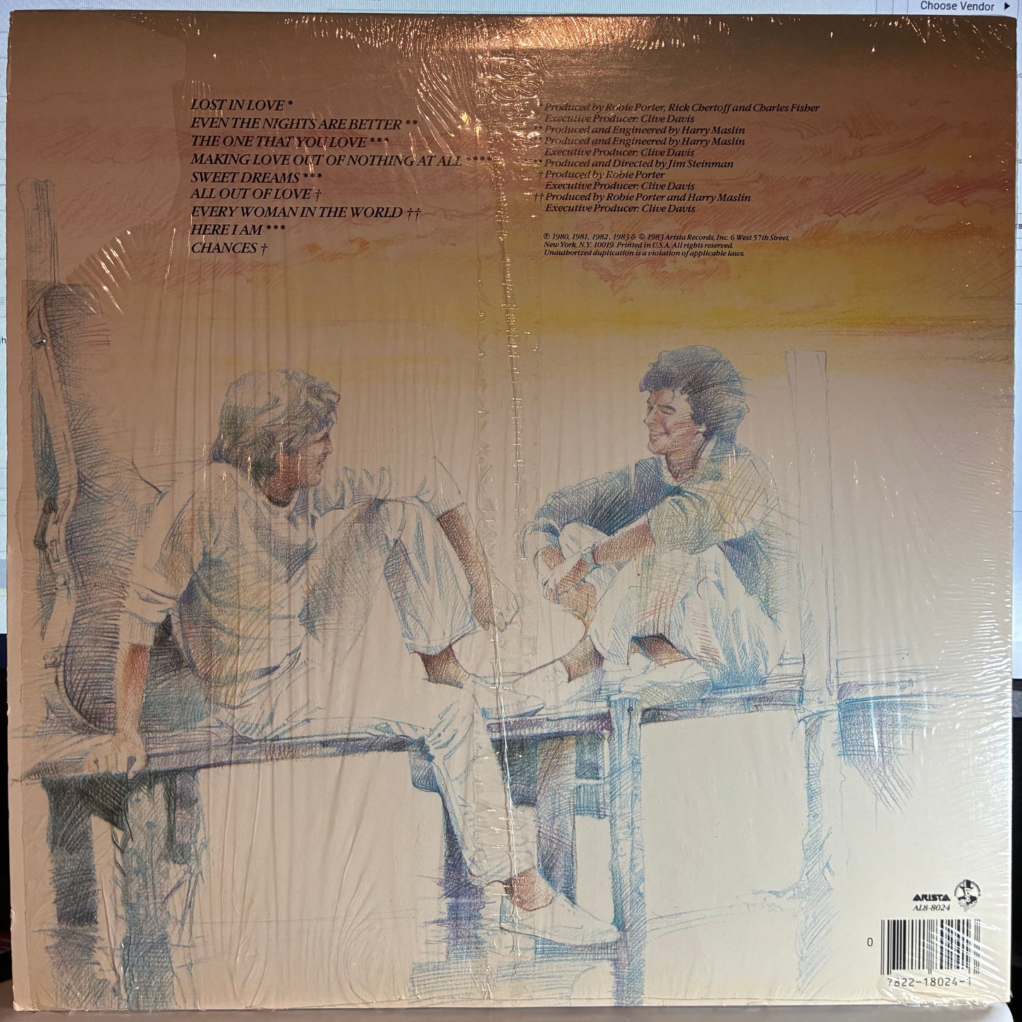 Air Supply - Greatest Hits (VINYL) | Excellent+ (EX+)