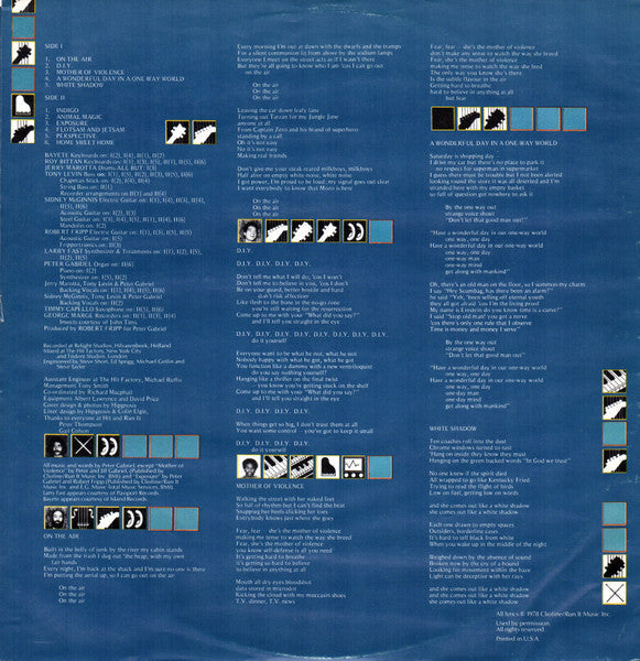 Peter Gabriel - Peter Gabriel (VINYL) | Excellent+ (EX+) Excellent+ (EX+)