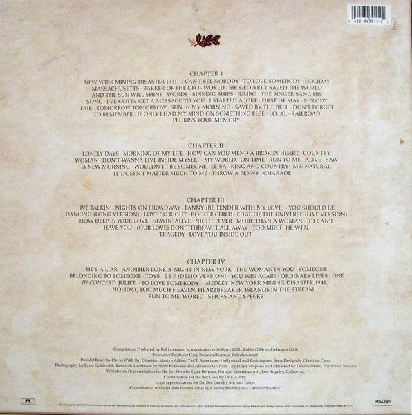 Bee Gees - Tales From The Brothers Gibb: A History In Song 1967 -1990 (4xCD) | Excellent+ (EX+)