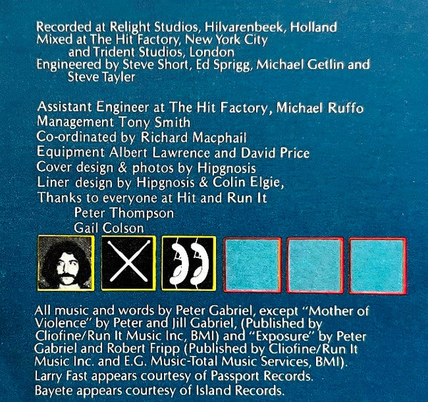 Peter Gabriel - Peter Gabriel (VINYL) | Excellent+ (EX+) Excellent+ (EX+)