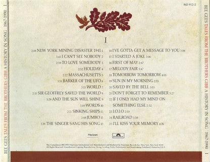 Bee Gees - Tales From The Brothers Gibb: A History In Song 1967 -1990 (4xCD) | Excellent+ (EX+)