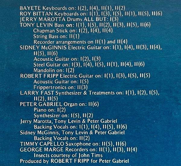 Peter Gabriel - Peter Gabriel (VINYL) | Excellent+ (EX+) Excellent+ (EX+)