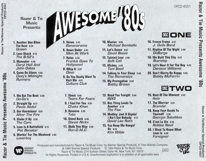 Various - Awesome '80s (2xCD) | Excellent+ (EX+) Excellent+ (EX+)
