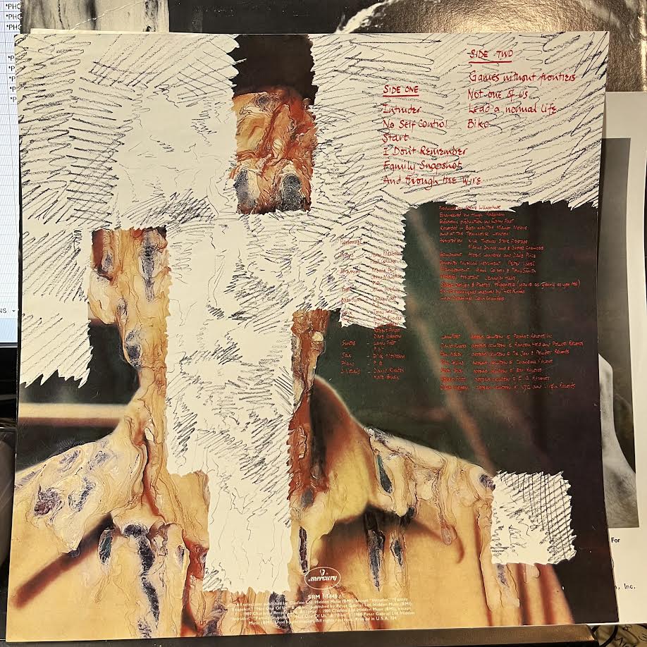 Peter Gabriel (VINYL) | Excellent (EX) Excellent+ (EX+)