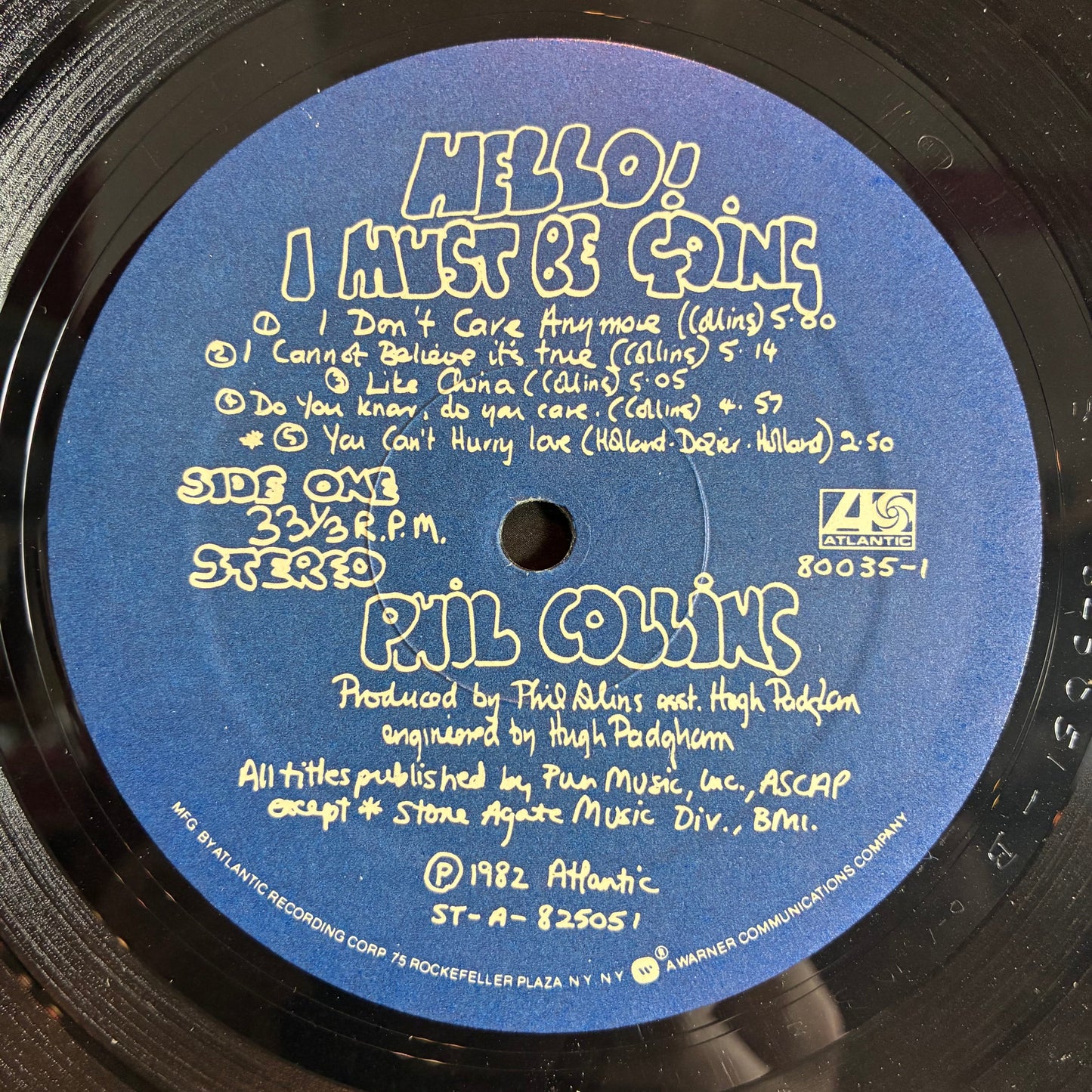 Phil Collins - Hello, I Must Be Going! (VINYL) | Excellent (EX) Very Good Plus (VG+)