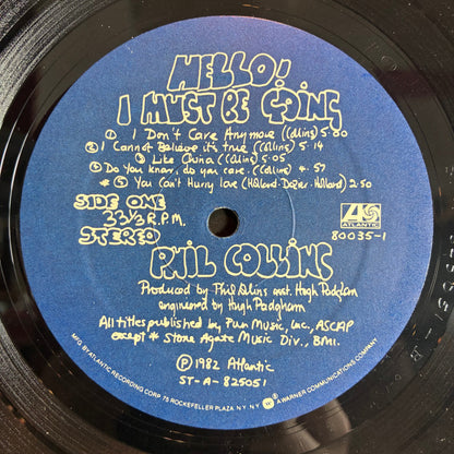 Phil Collins - Hello, I Must Be Going! (VINYL) | Excellent (EX) Very Good Plus (VG+)