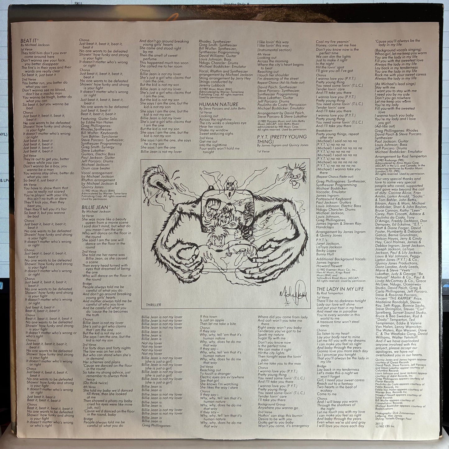 Michael Jackson - Thriller (VINYL) | Excellent (EX) Excellent (EX)