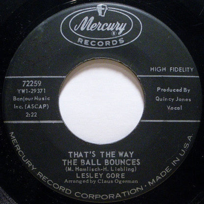 Lesley Gore - That's The Way Boys Are (7" VINYL) | Excellent (EX) Near Mint (NM)