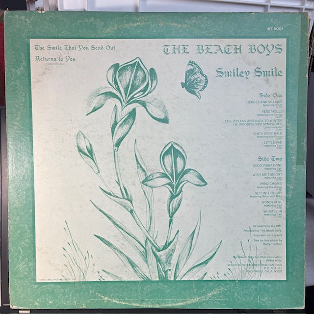 The Beach Boys - Smiley Smile (VINYL) | Excellent (EX) Very Good Plus (VG+)