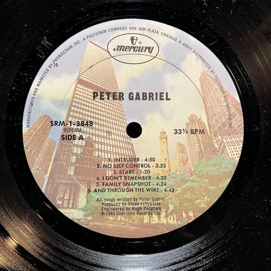 Peter Gabriel (VINYL) | Excellent (EX) Excellent+ (EX+)