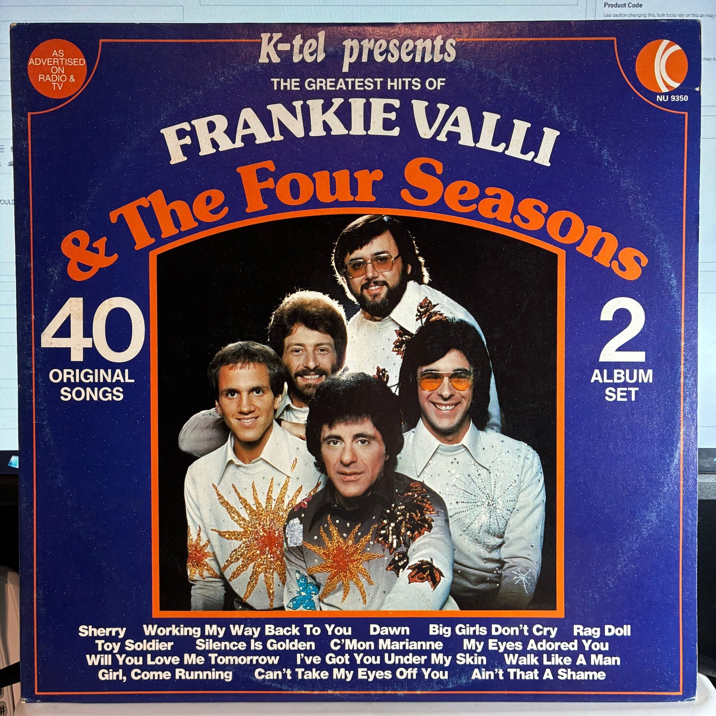 THE FOUR SEASONS - The Greatest Hits Of Frankie Valli & The Four Seasons (2xVINYL) | Excellent (EX) Excellent (EX)