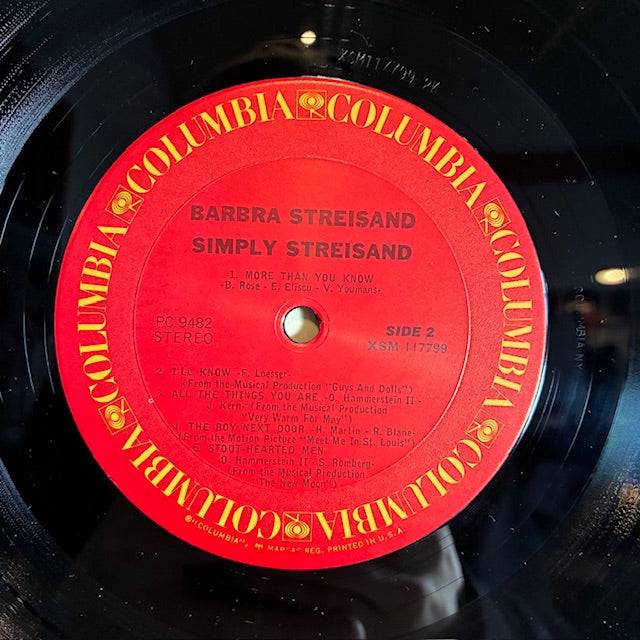 Barbra Streisand - Simply Streisand (VINYL) | Excellent (EX) Excellent (EX)