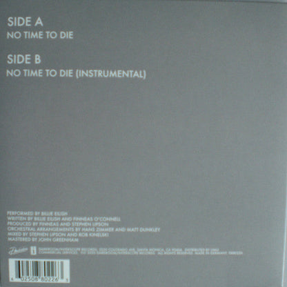 Billie Eilish - No Time To Die (7") | Near Mint (NM) Near Mint (NM)