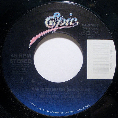 Man In The Mirror (7") | Near Mint (NM) Near Mint (NM)