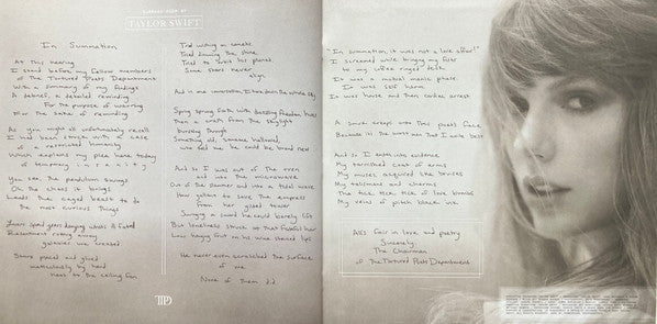 Taylor Swift - The Tortured Poets Department (2X LP) *Phantom Clear* | Near Mint (NM) Near Mint (NM)