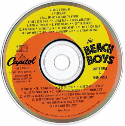 The Beach Boys - Smiley Smile / Wild Honey (CD) | Near Mint (NM or M-)