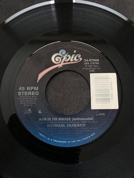Man In The Mirror (7") | Near Mint (NM) Near Mint (NM)