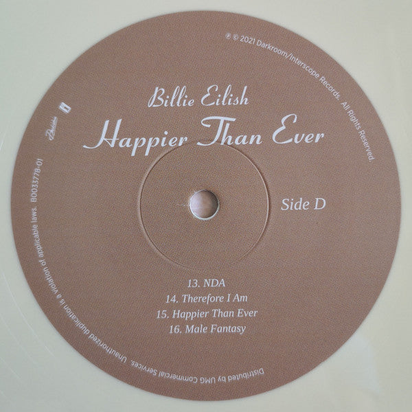 Billie Eilish - Happier Than Ever (2xVINYL) | Near Mint (NM) Near Mint (NM)
