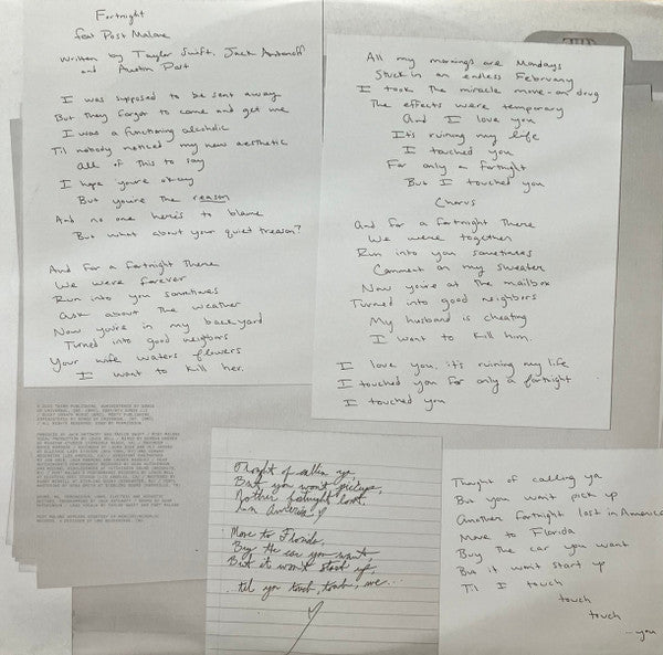 Taylor Swift - The Tortured Poets Department (2X LP) *Phantom Clear* | Near Mint (NM) Near Mint (NM)
