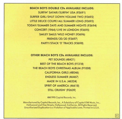 The Beach Boys - Smiley Smile / Wild Honey (CD) | Near Mint (NM or M-)