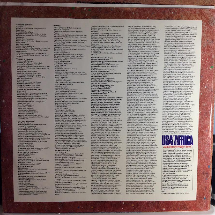 USA For Africa - We Are The World (VINYL) | Near Mint (NM) Near Mint (NM)