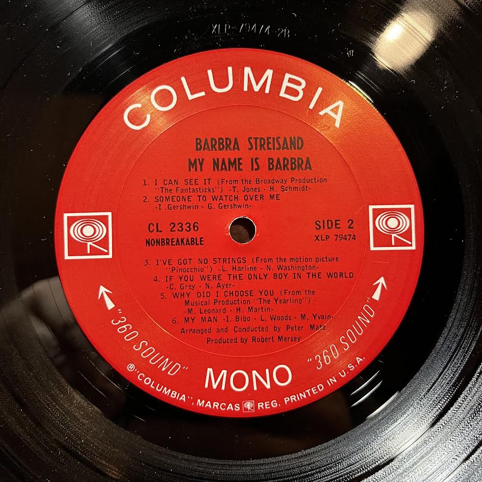Barbra Streisand - My Name Is Barbra (VINYL) | Near Mint (NM) Near Mint (NM)