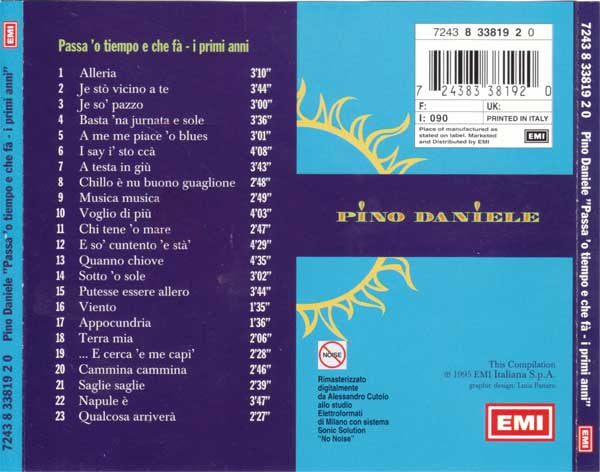 Pino Daniele - Passa 'O Tiempo E Che Fà - I Primi Anni (CD) | Near Mint (NM or M-)