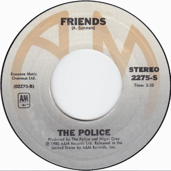 The Police - De Do Do Do, De Da Da Da (7" VINYL) | Near Mint (NM) Near Mint (NM)
