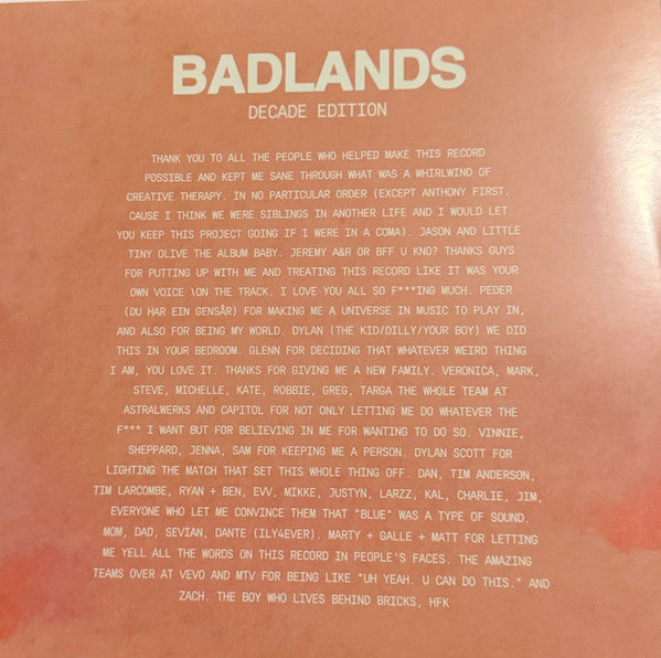 Halsey - Badlands (Decade Edition) (VINYL) *Desert Sunset Blue* | Excellent (EX) Near Mint (NM)