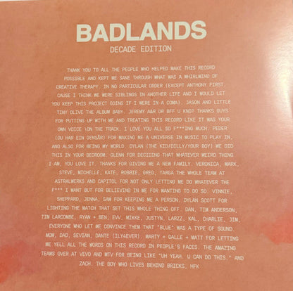 Halsey - Badlands (Decade Edition) (VINYL) *Desert Sunset Blue* | Excellent (EX) Near Mint (NM)