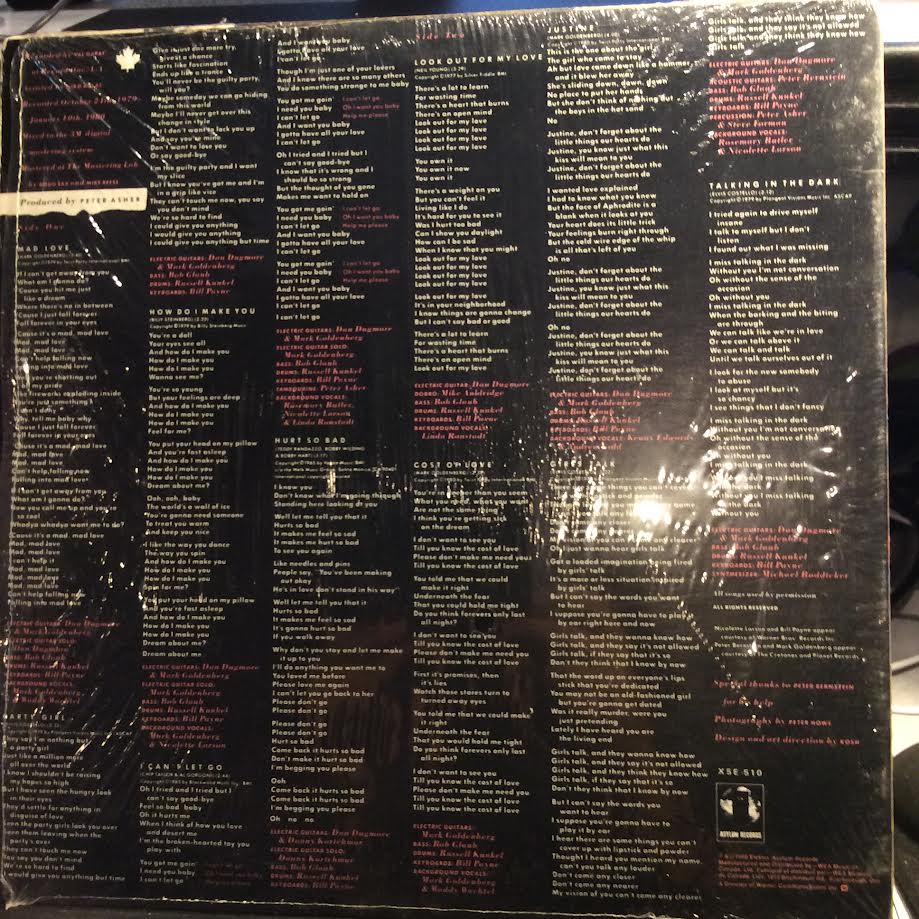 Linda Ronstadt - Mad Love (VINYL) | Near Mint (NM) Near Mint (NM)