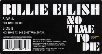 Billie Eilish - No Time To Die (7") | Near Mint (NM) Near Mint (NM)
