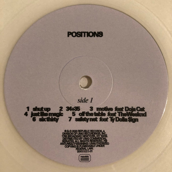 Ariana Grande - Positions (VINYL) | Near Mint (NM) Near Mint (NM)