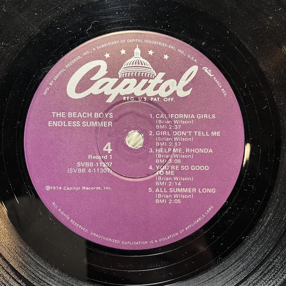 The Beach Boys - Endless Summer (2xVINYL) | Very Good Plus (VG+) Excellent (EX)