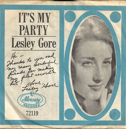 Lesley Gore - It's My Party (7" VINYL) | Very Good Plus (VG+) Near Mint (NM)