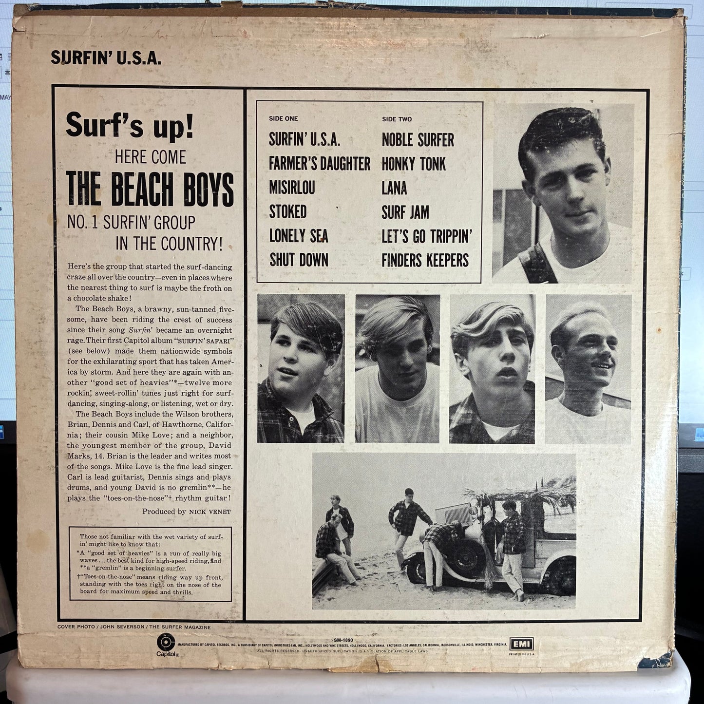 The Beach Boys - Surfin' USA (VINYL) | Very Good (VG) Very Good (VG)