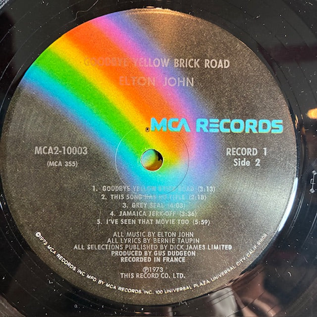 Elton John - Goodbye Yellow Brick Road (2xVINYL) | Very Good (VG) Excellent (EX)