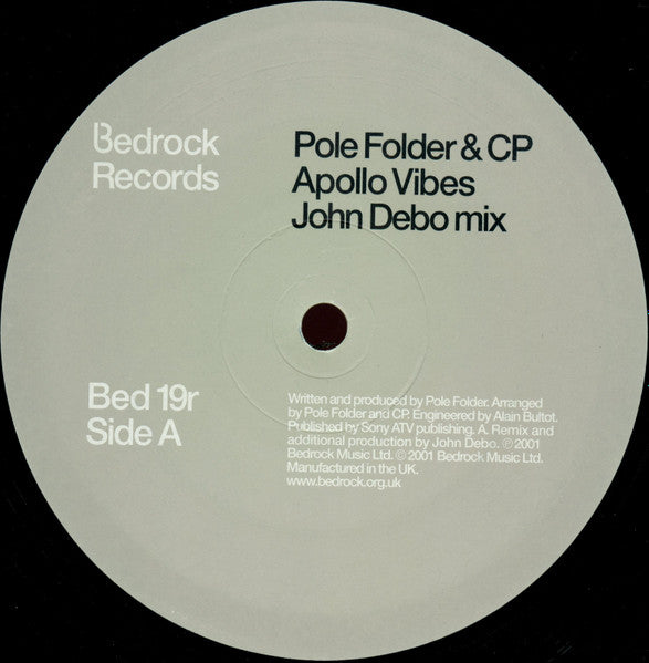 Pole Folder & CP - Apollo Vibes (Remixes) (12" VINYL) | Near Mint (NM) Near Mint (NM)