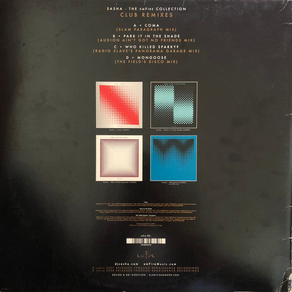 Sasha - The emFire Collection: Club Remixes (2xVINYL) | Near Mint (NM or M-) Excellent (EX)