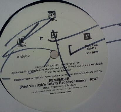 BT - Remember (RECORD 2 ONLY) | Near Mint (NM)