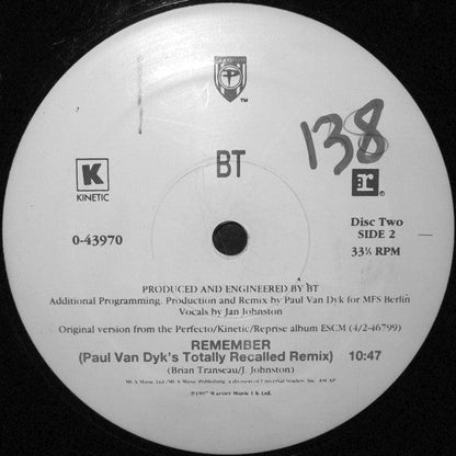 BT - Remember (RECORD 2 ONLY) | Near Mint (NM)