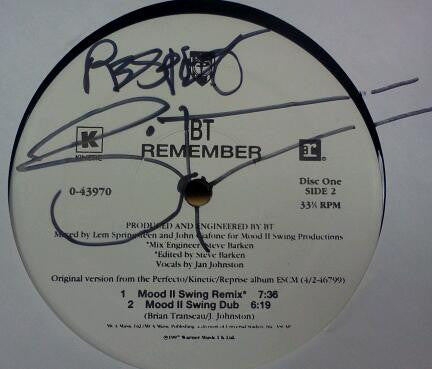 BT - Remember (RECORD 2 ONLY) | Near Mint (NM)