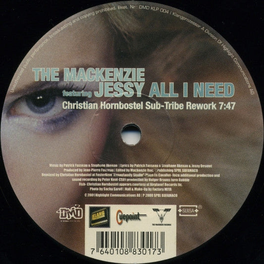 The Mackenzie - All I Need (10" VINYL) | Very Good (VG) Generic